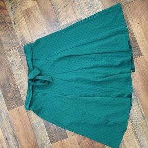 Green A-Line Skirt